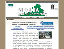 Tablet Screenshot of constructionvirginia.com